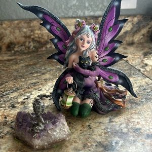 Angel and crystal rock